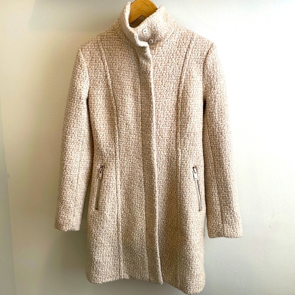Mock Neck Peacoat